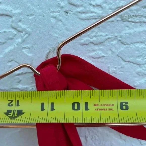 Betsey Johnson Womens Crepe Georgette Elegant Midi Dress Red Size 4 - Picture 3 of 13